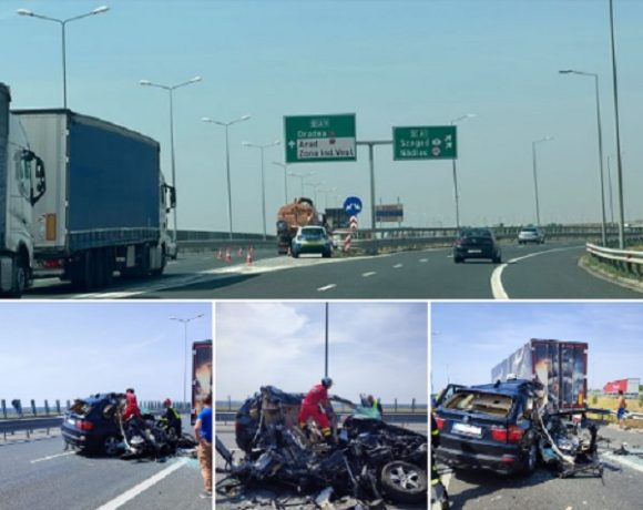 Accident extrem de grav pe Autostrada A1, în vestul ţării