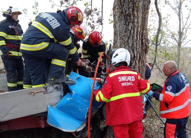 Accident teribil la Chevereșu Mare. A intervenit elicopterul SMURD