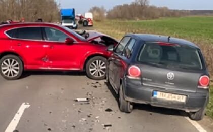Impact violent, cu urmări grave, între Chevereşu Mare şi Albina