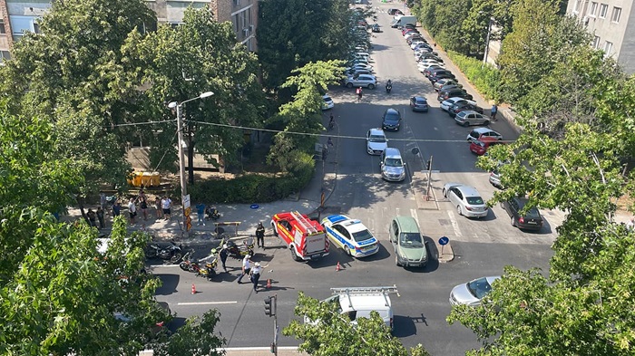 Motociclist accidentat de o mașină, în zona Circumvalațiunii
