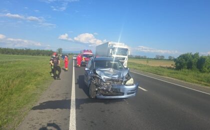 Accident grav pe DN 6, în județul Timiș. Un copil de 9 ani a fost rănit