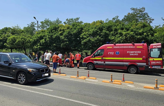 Bărbat accidentat grav de o maşină, între Timişoara şi Giroc
