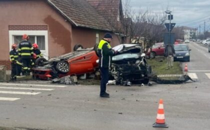 Accident grav la Giroc (foto)