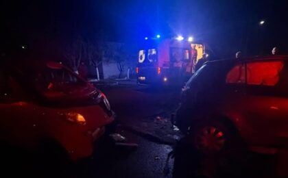 Accident la Giroc, un șofer a fost rănit