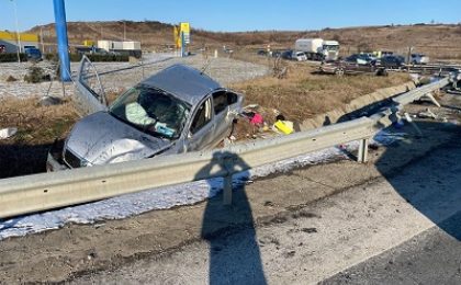 Un tanar de 19 ani, din Lugoj, a provocat un accident la marginea orasului