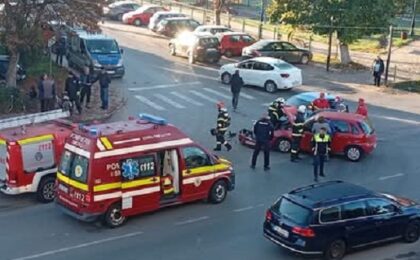 Accident în Timiș, provocat de un șofer în vârstă de 81 de ani