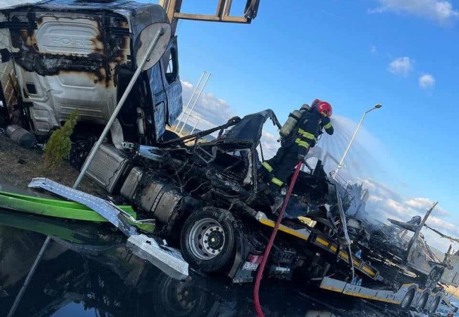 Accident grav pe autostrada A1, în zona localității Margina (video)