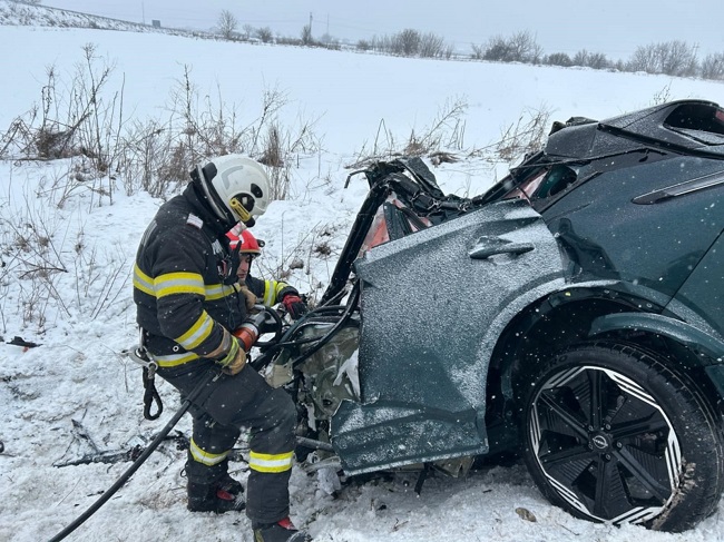 Accident tragic pe Centura Timișoarei, între Șag și Giroc. Astăzi, 13.01.2026, în jurul orei 10:10, am fost solicitați să intervenim la un accident rutier pe centura ocolitoare a Timișoarei