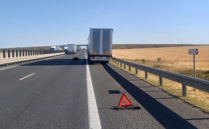 Accident mortal pe autostrada A1, între Arad și Timișoara. Șofer spulberat de o mașină