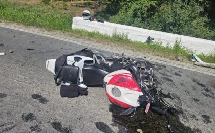 Un tânăr și o tânără aflați pe motocicletă au decedat în accidentul de pe șoseaua Timișoara - Reșița