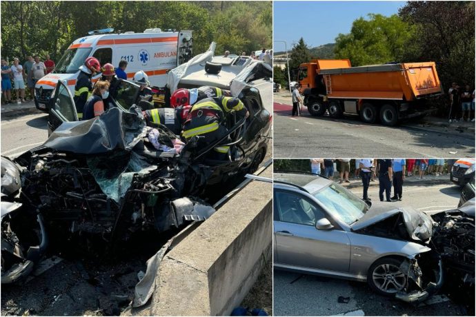 Accident înfiorător pe DN 6, lângă Orșova
