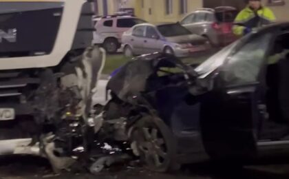 Accident în Săcălaz, trei victime au fost transportate la spital