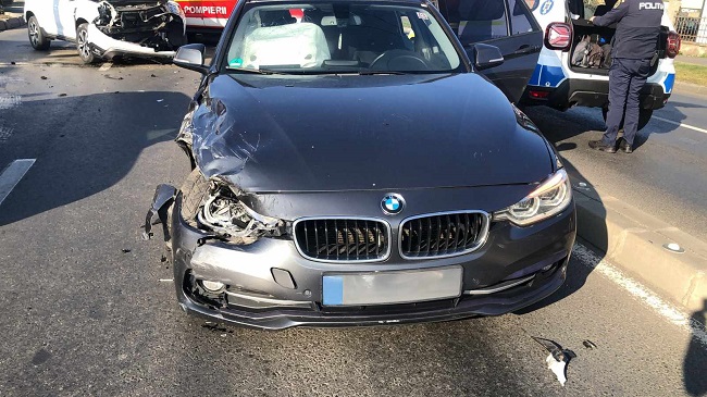 O femeie a fost rănită în urma unui accident rutier produs în Timișoara