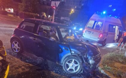 Accident grav în Timișoara, tineri răniți. Foto 6 Accident grav în Timișoara, tineri răniți.