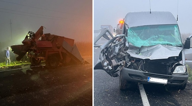 Un tractorist băut de la primele ore ale dimineții a provocat un accident cu trei victime, în Timiș