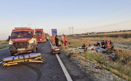 Accident teribil pe Centura Timișoarei, la Giroc. Foto