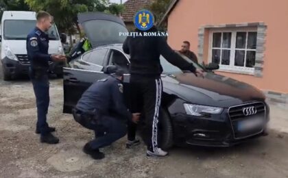 Acţiune de amploare a poliţiei în zona Plopi-Kuncz din Timişoara VIDEO