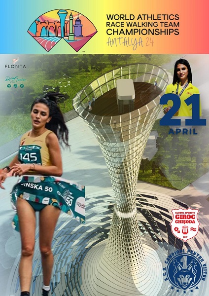 Giroceanca Alessia Pop va reprezenta România la Campionatul Mondial de Marş din Antalya 