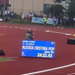 Alessia Pop a reprezentat România la FOTE 2023. La Maribor, atleta de la CS Giroc-Chişoda a stabilit un nou record personal în proba de 5.000 de metri marş