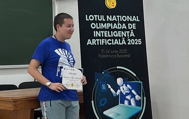 Un timișorean în lotul de 8 al României pentru Olimpiada Internațională de Inteligență Artificială