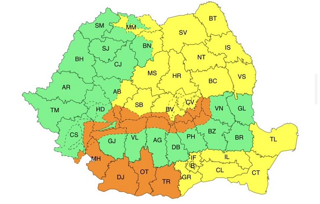 Vreme severă în Banat. ANM a emis alerte de tip Cod galben și Cod portocaliu de ninsori, viscol și ger 2 alrta1