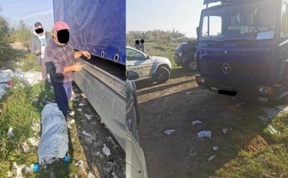 Amendă de 10.000 de lei pentru un cetăţean care a aruncat gunoaie pe domeniul public