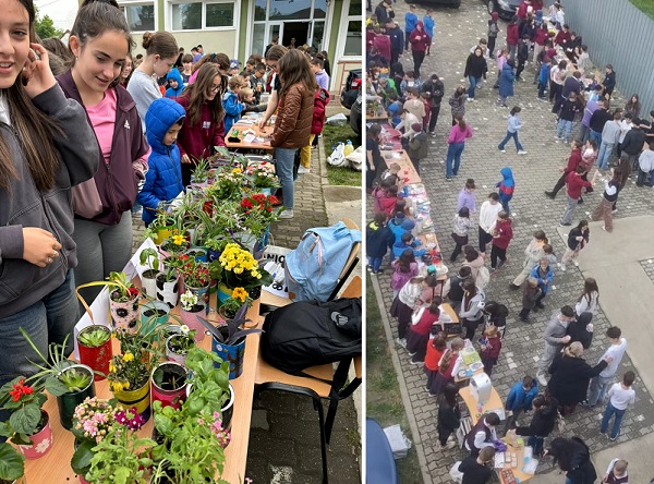 Reciclarea creativă a deşeurilor, la o şcoală din Timişoara 2 Reciclarea creativă a deşeurilor, la o şcoală din Timişoara