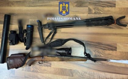 Timișean reținut pentru deținerea ilegală de armă și muniție