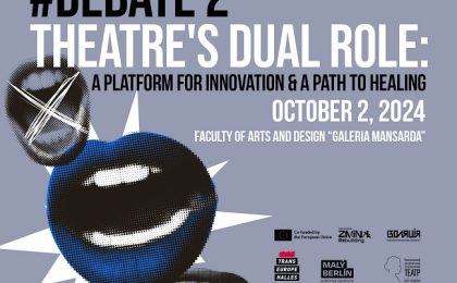 Rolul dublu al teatrului. O platformă pentru inovare și o cale spre vindecare, miercuri în Galeria Mansarda a Facultății de Artă a UVT