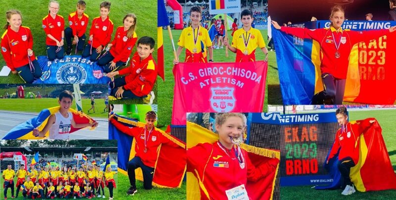 Performanţe notabile obţinute de atleţii de la CS Giroc-Chişoda şi CSC Moşniţa la Jocurile Europene de la Brno