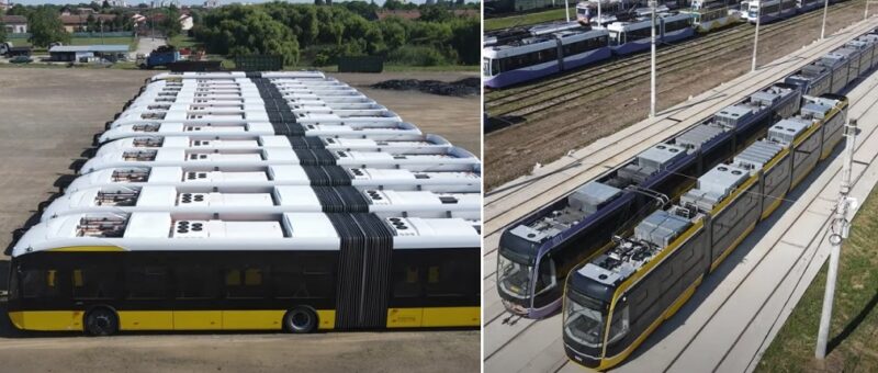 Timișorenii așteaptă zeci de minute în stații şi călătoresc cu rable, în timp ce noile flote de autobuze și tramvaie zac în depoul din zona Dâmbovița. Foto şi video
