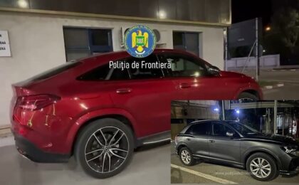 Două autoturisme de lux, evaluate la 165.000 de euro, căutate de autorități din Belgia și Franța, descoperite la Porțile de Fier