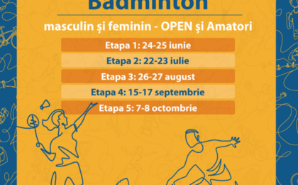 Badminton. Circuitul UVT, cu cinci etape în 2023