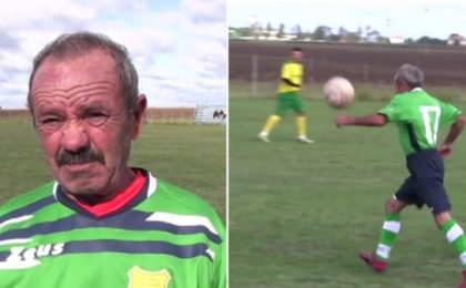 Bărbatul român de 71 de ani care vrea să intre în Cartea Recordurilor drept cel mai vârstnic fotbalist
