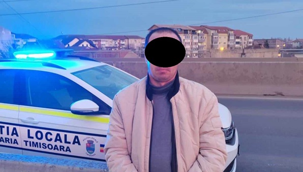 Un bărbat care intenționa să se arunce de pe Podul din Calea Șagului pentru că ”viața e grea” a fost oprit de polițiștii locali