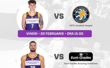 SCM Politehnica Timișoara susține două meciuri de verificare în această săptămână
