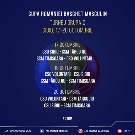 baschet program Cupa Romaniei