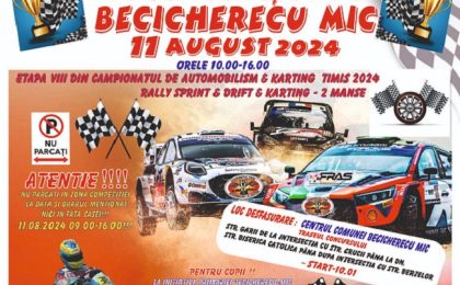 Becicherecu Mic se pregătește de raliu