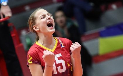 CSȘ Bega produce tinere talente pentru voleiul românesc. Bianca Trancă (12 ani) a debutat la naționala U16