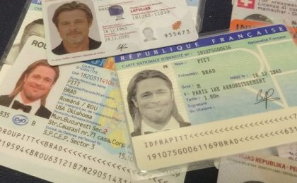 Un falsificator de documente din Spania i-a făcut lui Brad Pitt buletin românesc