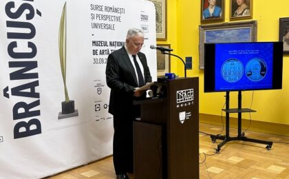 BNR a lansat moneda omagială Brâncuși la evenimentul de închidere a expoziției, la Timișoara
