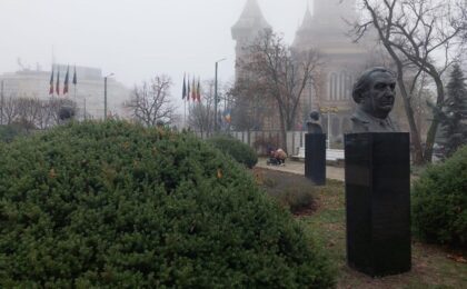 Busturile vandalizate din Parcul Central din Timișoara, reabilitate și readuse pe Aleea Personalităților