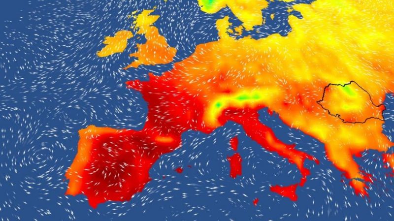 Un dom de căldură extremă se dezvoltă peste Europa, în această săptămână. Sunt anunțate temperaturi resimțite care pot atinge și 50 de grade Celsius