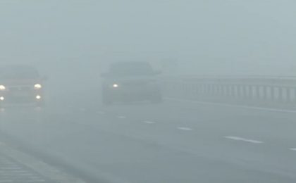 Cod galben de ceață în Banat și alte zone ale țării