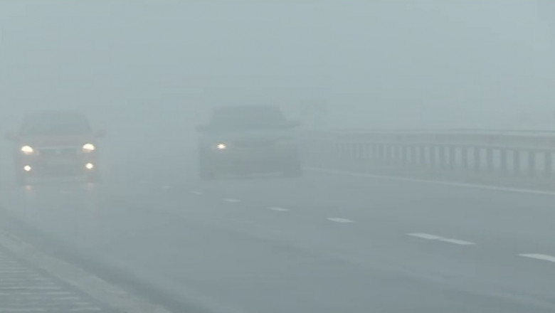 Cod galben de ceață în Banat și alte zone ale țării