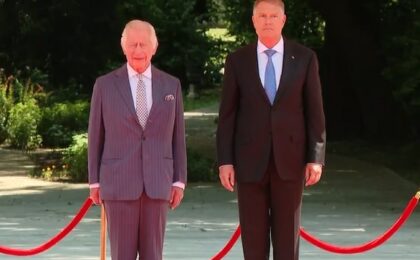 Președintele Iohannis l-a primit pe regele Charles al III-lea, la Palatul Cotroceni