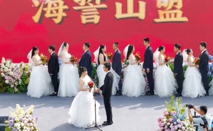 Recompensă în bani pentru cupluri dacă mireasa are 25 de ani sau mai puțin, în China
