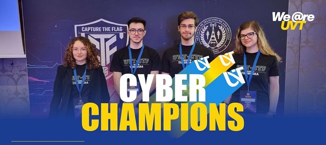 Locul II pentru echipa de studenți ai UVT la concursul național de securitate cibernetică