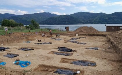 Cimitir medieval descoperit pe malul Dunării