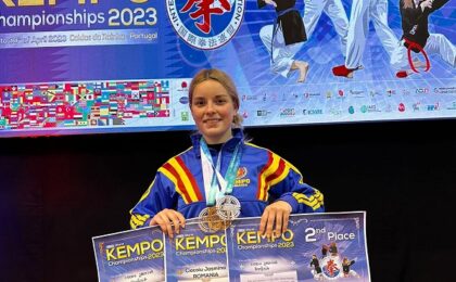 Jasmina Ciocoiu - trei medalii la mondialul de kempo!